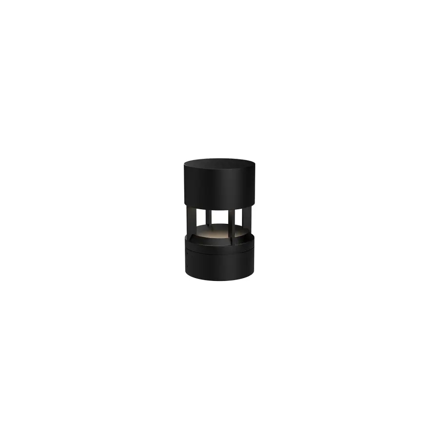 Novato 10" Exterior Bollard in Matte Black - Image 1