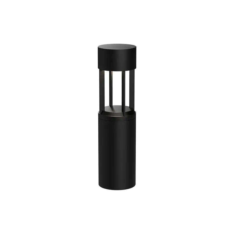 Novato 24" Exterior LED Bollard in Matte Black - Image 1