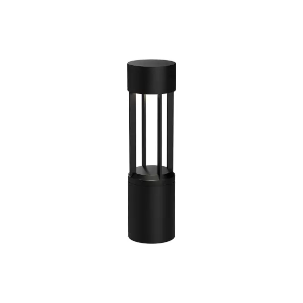 The Knox 24" Bollard combines architectural design with powerful LED illumination. Its die-cast aluminum construction with cage design provides effective downlight for outdoor pathways while adding contemporary style.