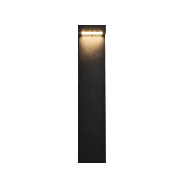 Evans 24-Inch Exterior Bollard in Matte Black - Image 3