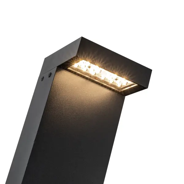 Evans 36-Inch Exterior Bollard in Matte Black - Image 4