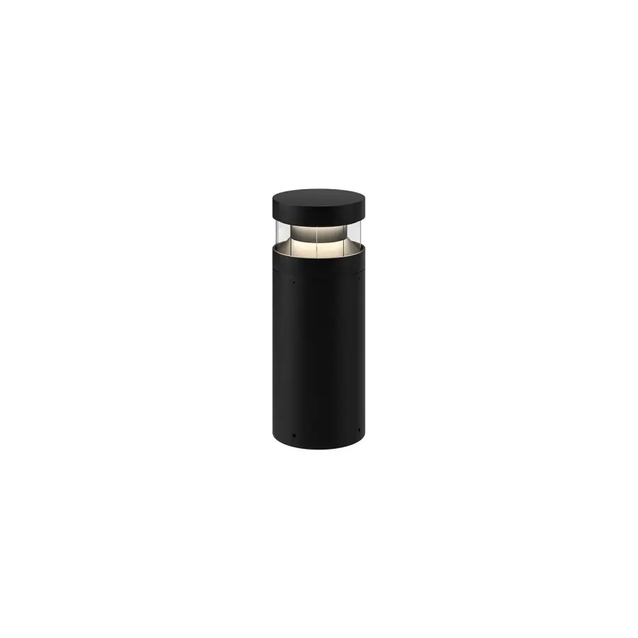 Windermere 16" Exterior Bollard in Matte Black - Image 1