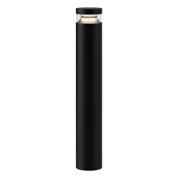 Windermere 38" Exterior Bollard in Matte Black - Image 1