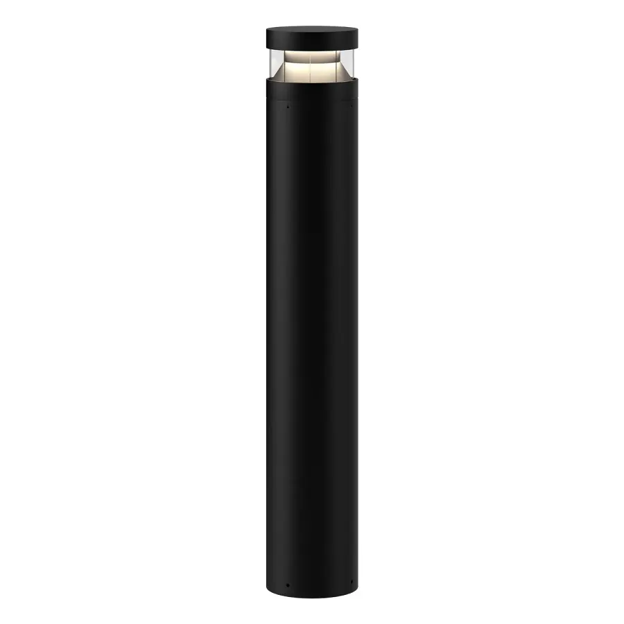 Windermere 38" Exterior Bollard in Matte Black - Image 1