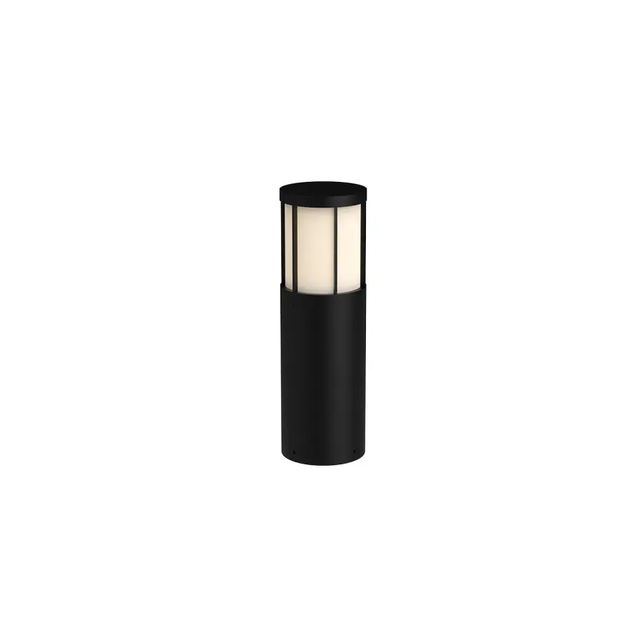 Alden 20" Exterior Bollard in Matte Black - Image 1
