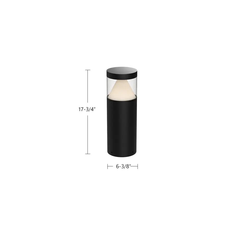 Hanover 18" Exterior Bollard in Matte Black - Image 5