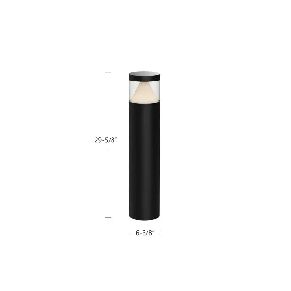 Hanover 30" Exterior Bollard in Matte Black - Image 5