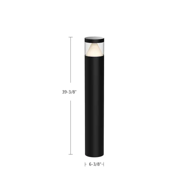 Hanover 40" Exterior LED Bollard in Matte Black - Image 5