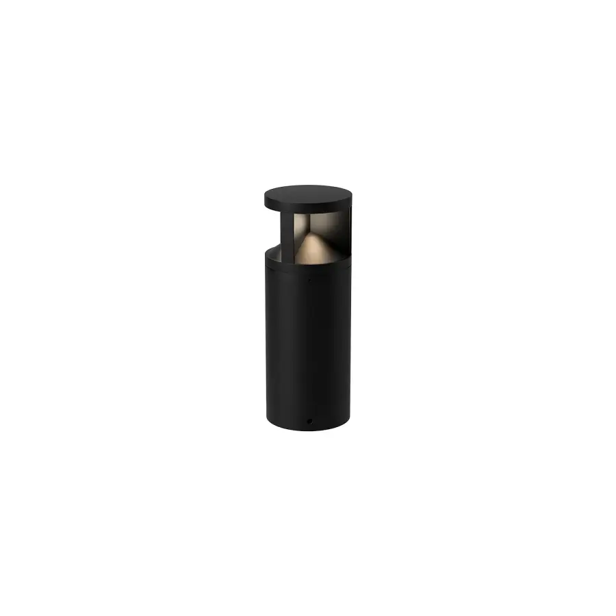 Glen 17" Exterior Bollard in Matte Black - Image 1