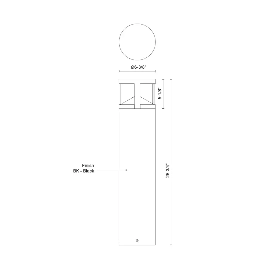 Glen 29" Exterior Bollard Light - Image 6