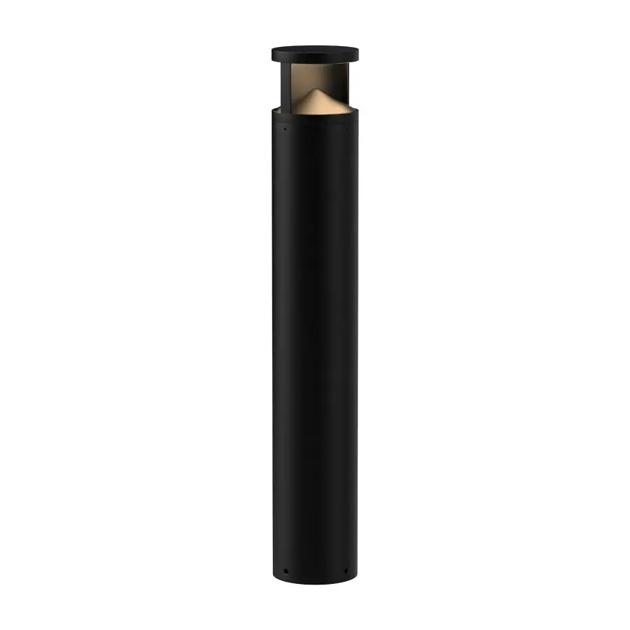 Dover 39" Exterior LED Bollard in Matte Black - Image 1