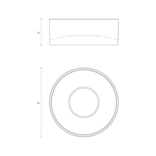 Trenton 5-Inch Exterior Ceiling Light - Image 5