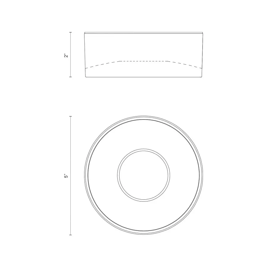 Trenton 5-Inch Exterior Ceiling Light - Image 5