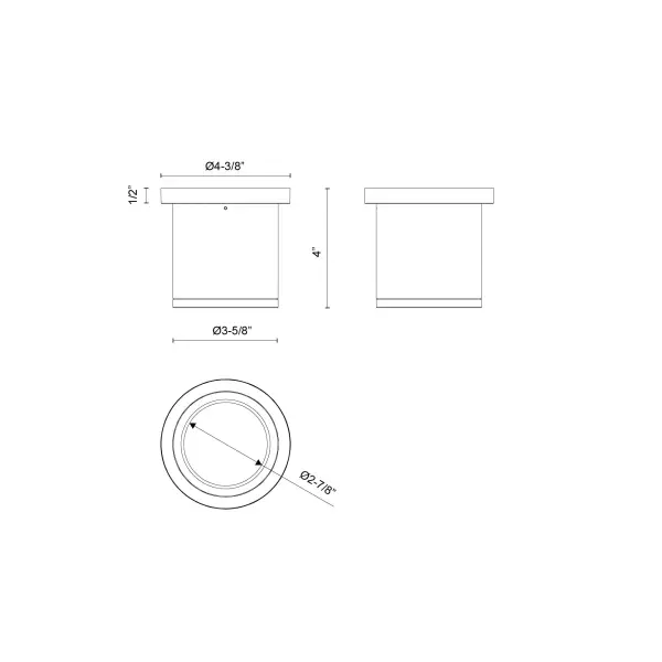 Nordic 4-Inch Exterior Ceiling Light - Image 5