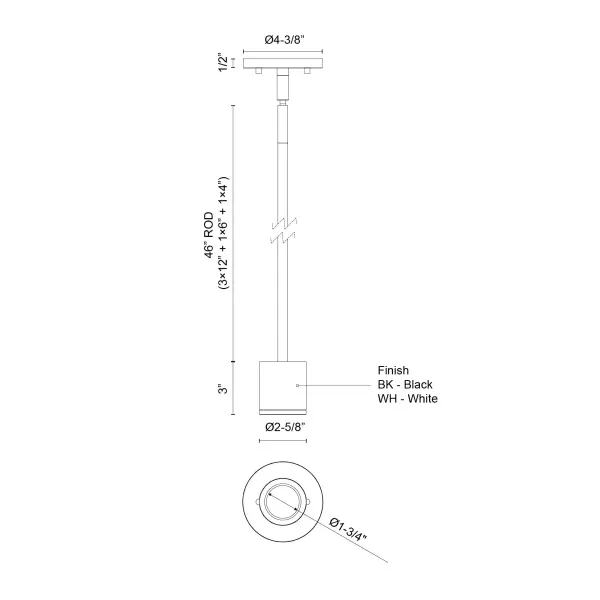 Nordic 3-Inch Exterior Cylinder Pendant - Image 6