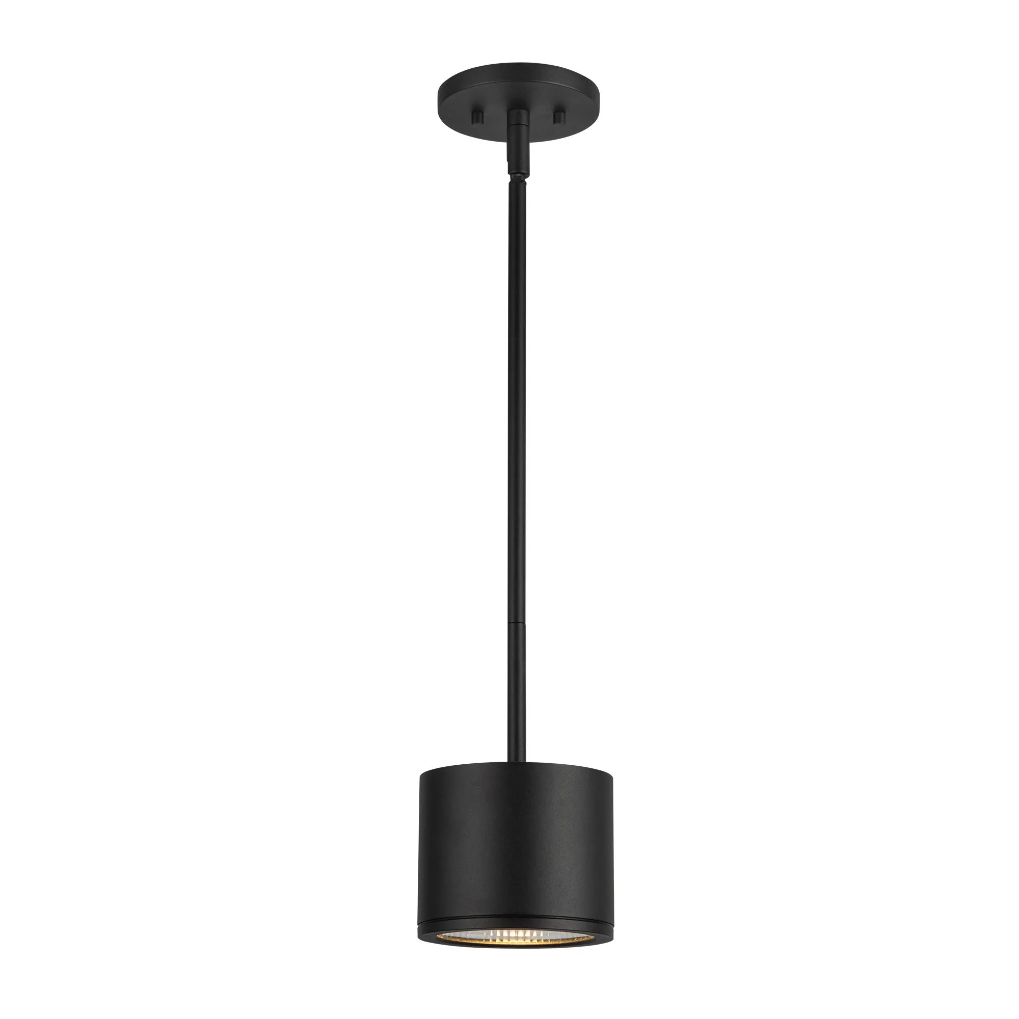 Nordic 4-Inch Exterior Cylinder Pendant in Black