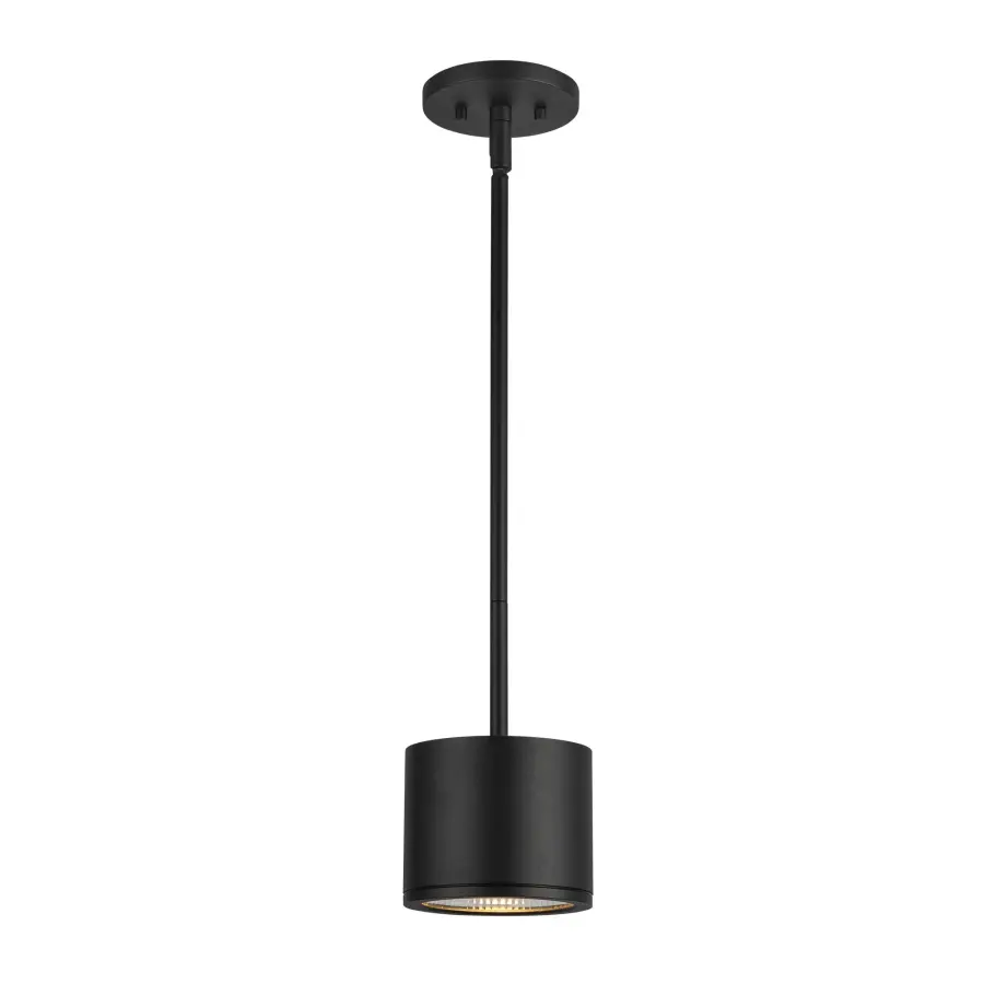 Nordic 4-Inch Exterior Cylinder Pendant in Black - Image 1