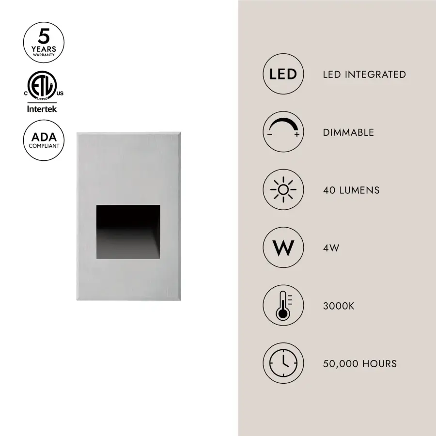 Sonic 5-Inch Exterior Wall/Step Light - Image 12
