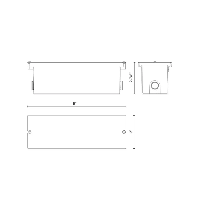 Newport Exterior Wall/Step Light Back Box - Image 2