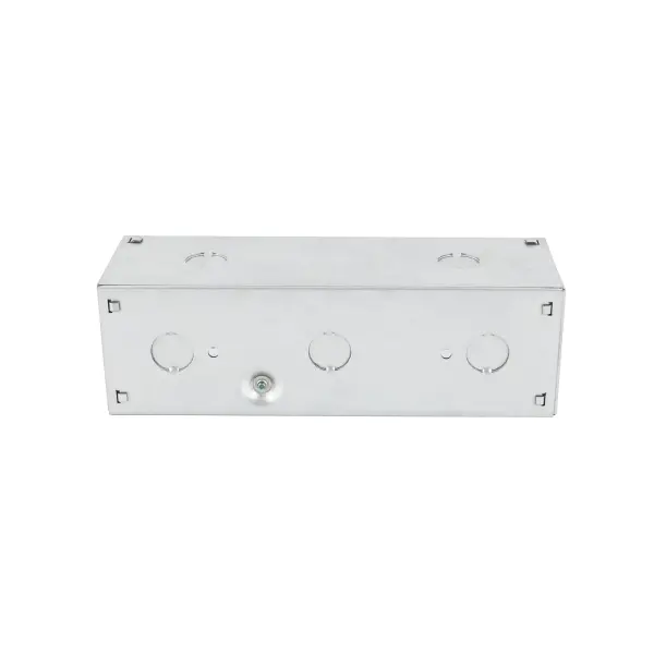This back box provides a professional mounting foundation for the Newport ER72410 exterior wall/step light. Designed for both indoor and outdoor use with included installation hardware for easy assembly. - alternate view