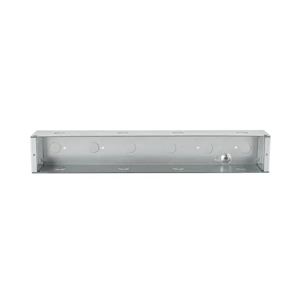 This back box provides the necessary mounting infrastructure for the Newport ER72420 step light. Designed for indoor use with flexible orientation mounting, it ensures proper installation and code compliance. - alternate view