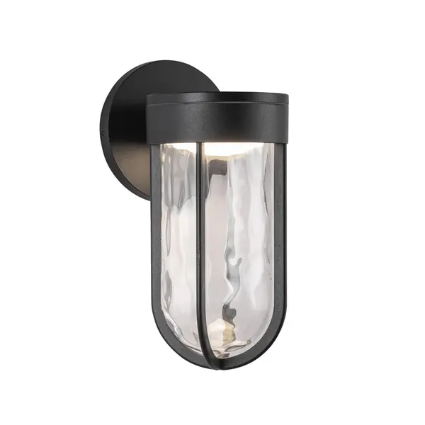 With a unique rounded metal frame and interior glass shell, this collection adds modern style to any exterior. Its style is matched by its function, providing ample illumination for all outdoor lighting needs. Integrated LED with 3000K Warm White Color Temperature Designed for any indoor or outdoor usage Modern, Contemporary Style with Decorative Details Installation hardware included Easy assembly instructions included in box Dimmable, see specs for detail Can be mounted down only