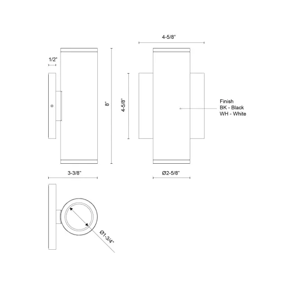 Nordic 8-Inch Exterior Wall Cylinder - Image 5