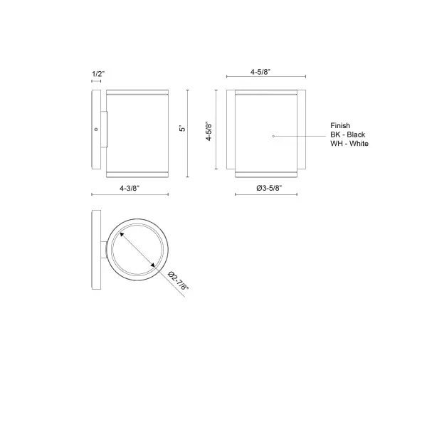 Nordic 5-Inch Exterior Wall Cylinder - Image 5