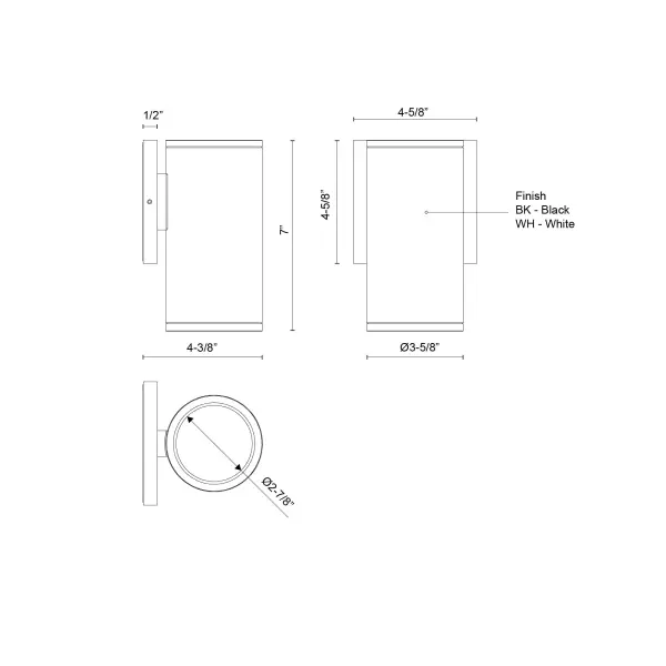 Nordic 7-Inch Exterior Wall Cylinder - Image 5