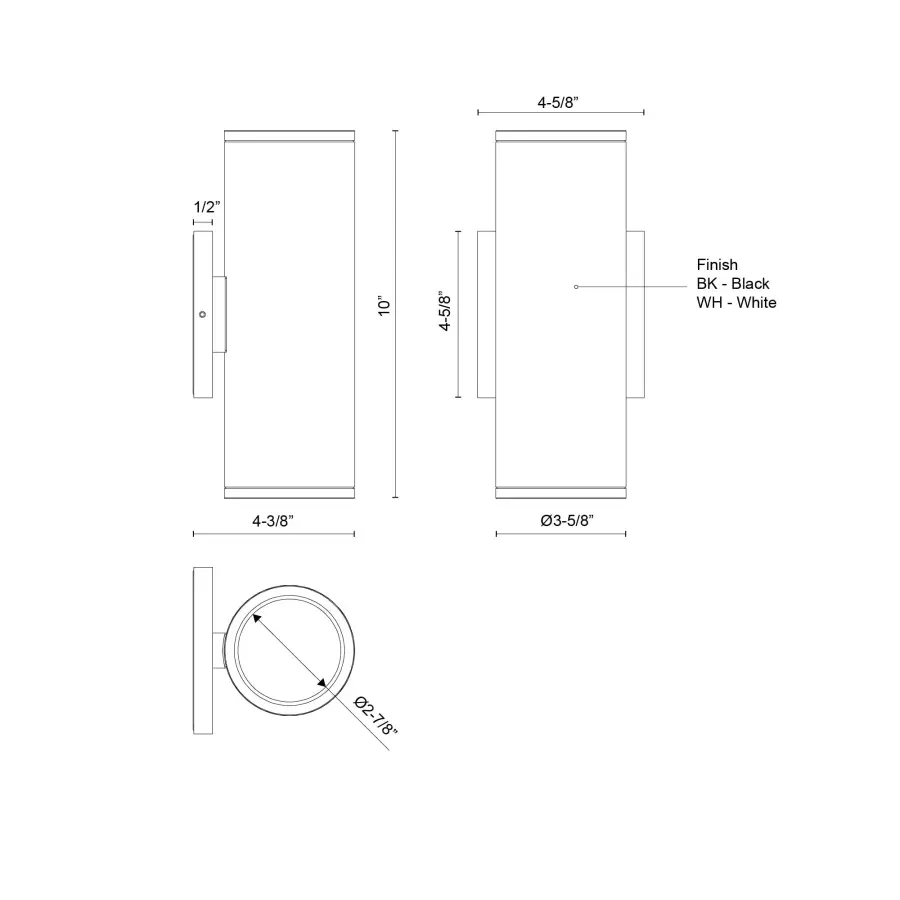 Nordic 10-Inch Exterior Wall Cylinder - Image 6
