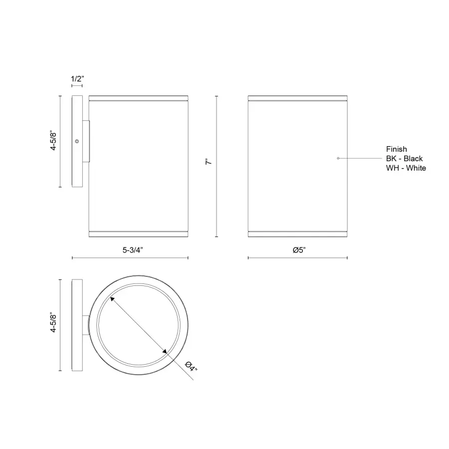 Nordic 7-Inch Exterior Wall Sconce - Image 5