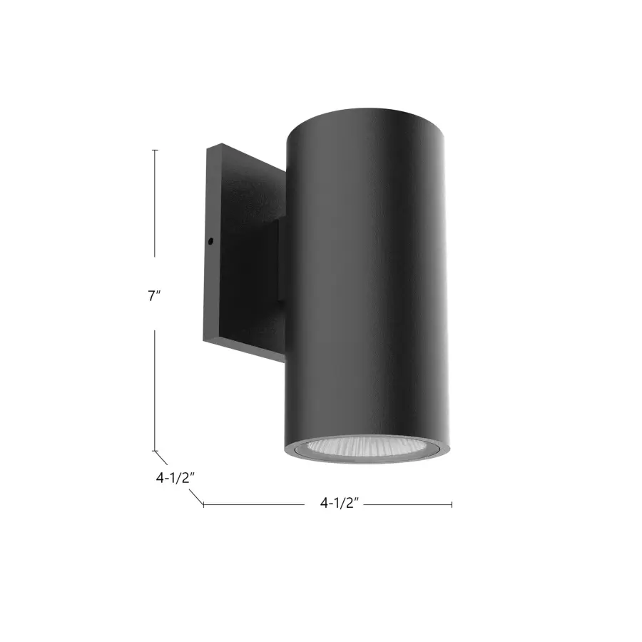 Nordic 7-Inch Exterior Wall Sconce in Matte Black - Image 4