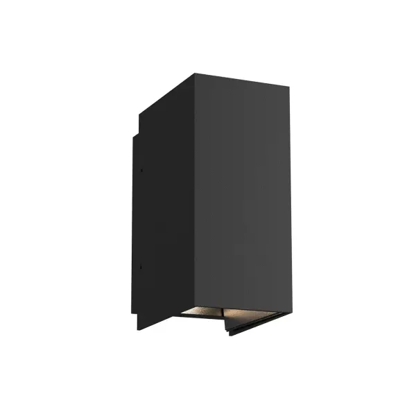 The Helsinki exterior wall sconce combines architectural design with practical functionality. Its adjustable flaps allow you to customize the beam angle, while the die-cast aluminum construction ensures durability for outdoor use.