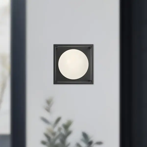 Amelia 6-Inch Exterior Wall Sconce in Matte Black - Image 3