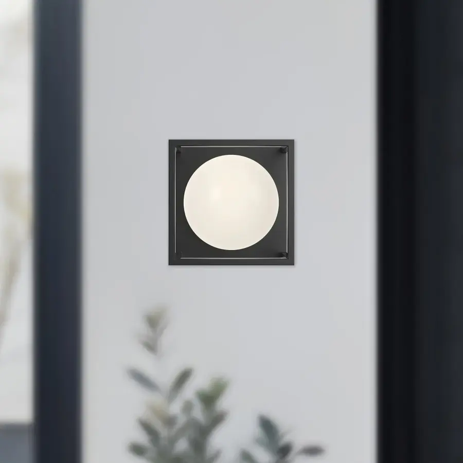 Amelia 6-Inch Exterior Wall Sconce in Matte Black - Image 3