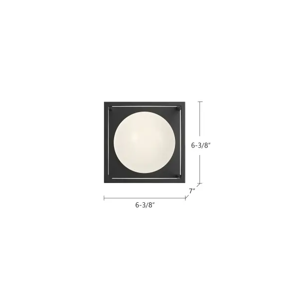 Amelia 6-Inch Exterior Wall Sconce in Matte Black - Image 4