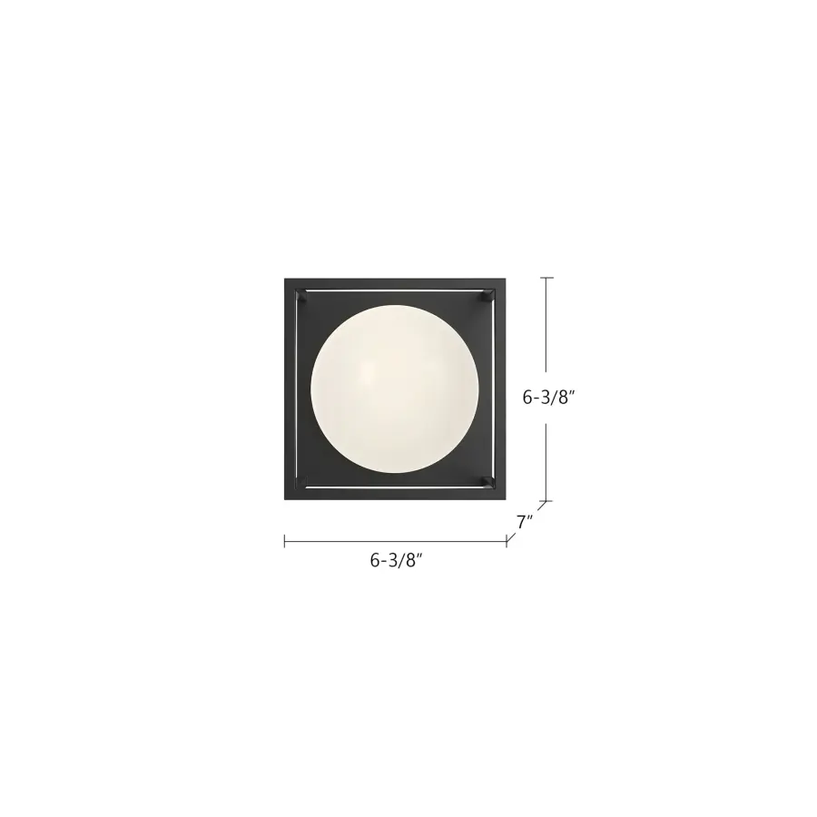 Amelia 6-Inch Exterior Wall Sconce in Matte Black - Image 4