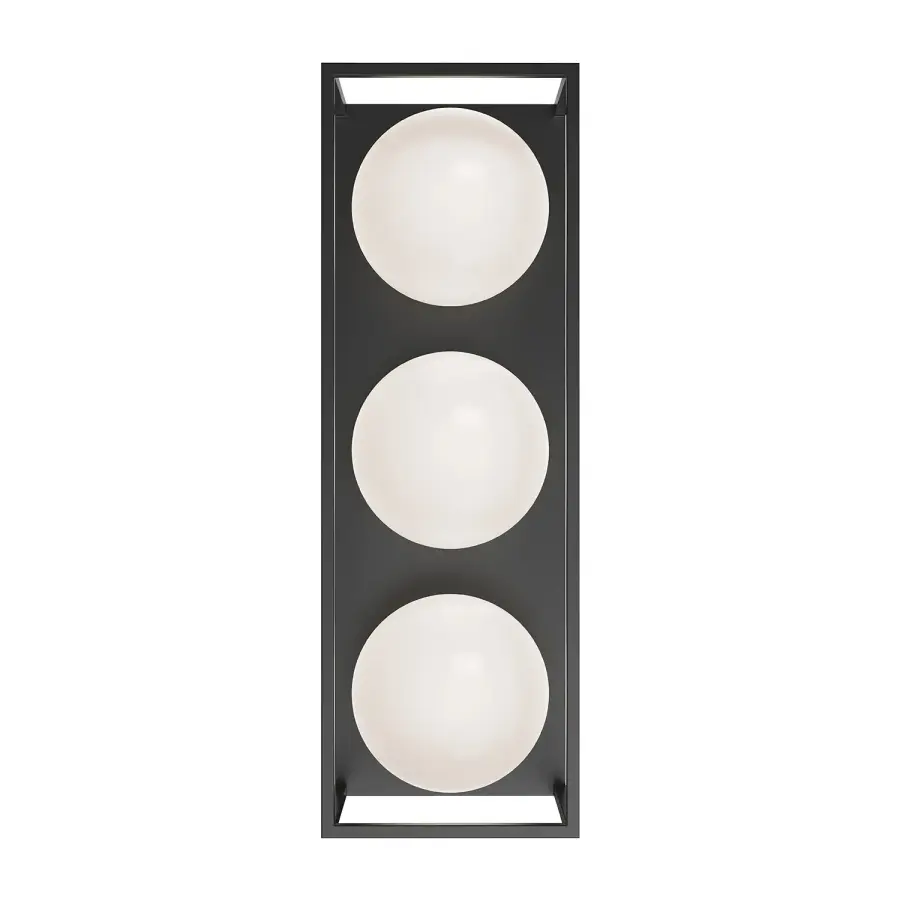 Amelia 19" Exterior Wall Sconce in Matte Black - Image 1