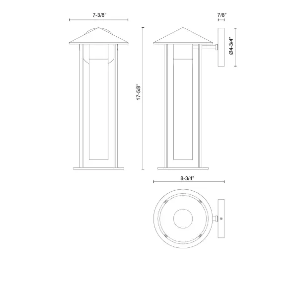 Tenko 18-Inch Exterior Wall Sconce - Image 14