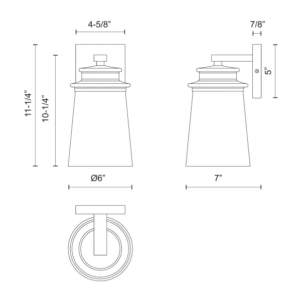 Quincy 6-Inch Exterior Wall Sconce - Image 6