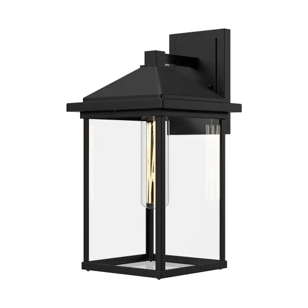 The Larchmont brings classic Spanish Colonial style to modern outdoor spaces with its clean lines and textured black finish. Perfect for creating ambient lighting on porches, patios, and entryways with West Coast sophistication.