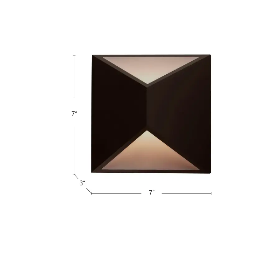 Sleek Modern Wall Sconce with Up/Down Lighting for Indoor & Outdoor Use - Image 7