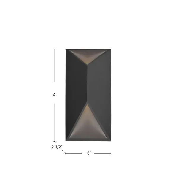 Sleek Modern Wall Sconce with Up/Down Lighting for Indoor & Outdoor Use - Image 8