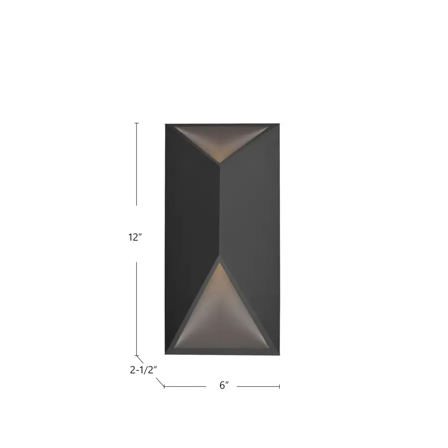Sleek Modern Wall Sconce with Up/Down Lighting for Indoor & Outdoor Use - Image 8