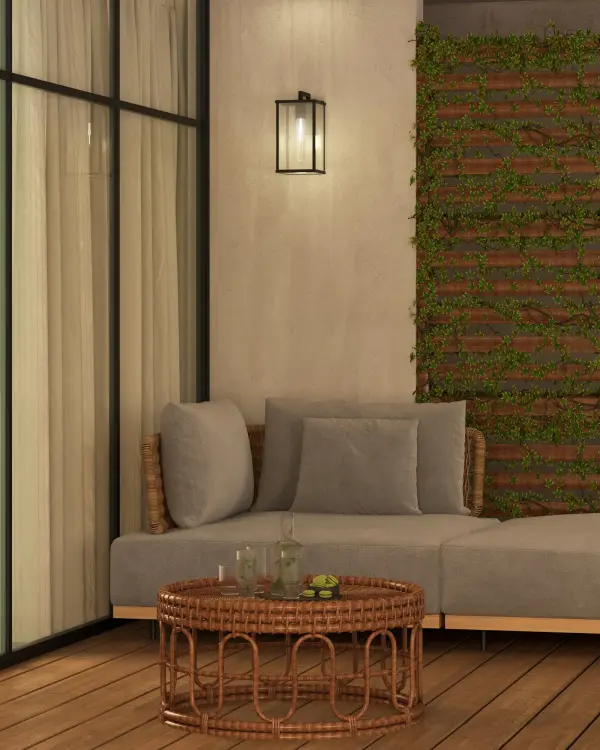 The Brentwood 12" wall sconce combines timeless modern design with practical outdoor functionality. Its clean architectural lines and ample clear glass create perfect outdoor ambiance while the textured black finish adds contemporary sophistication. - alternate view