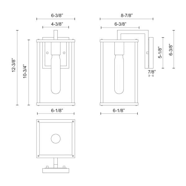 Brentwood 12" Exterior Wall Sconce - Image 8