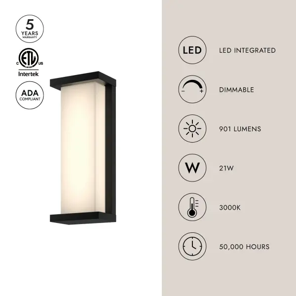 Bravo 14" Exterior Wall Sconce - Image 3