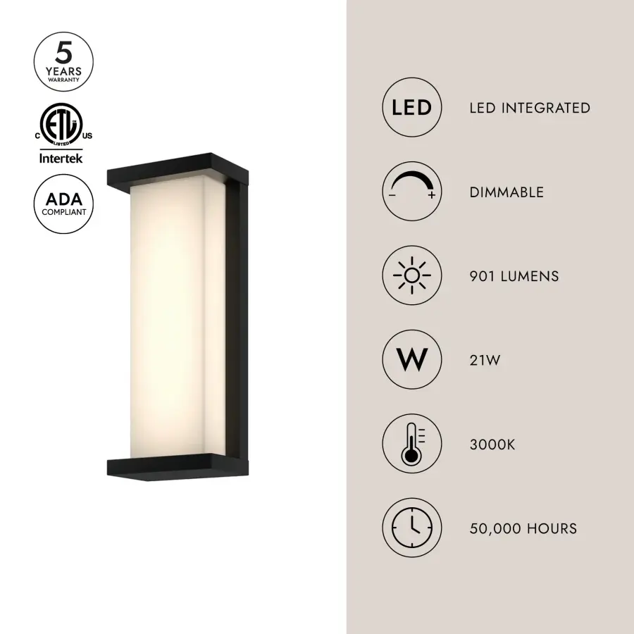 Bravo 14" Exterior Wall Sconce - Image 3