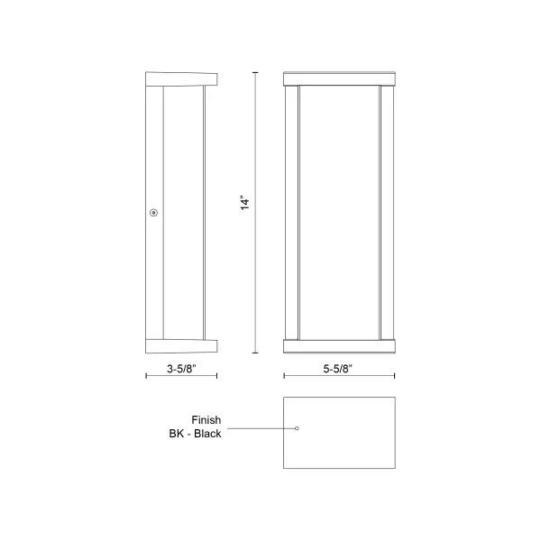 Bravo 14" Exterior Wall Sconce - Image 7