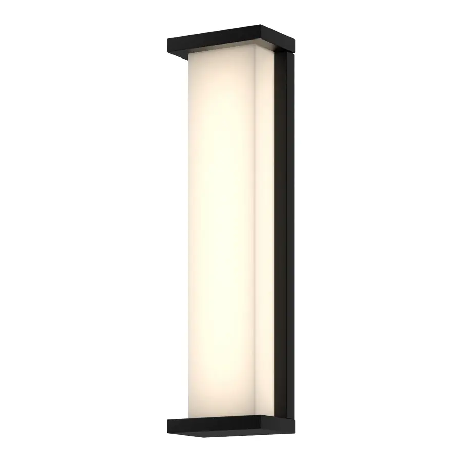Bravo 20-Inch Exterior Wall Sconce in Matte Black - Image 1